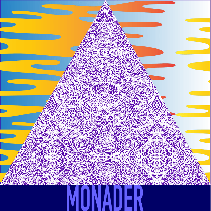 Kollektionen "Monader" består av mönsterdesign för väggar och rumslig identitet.