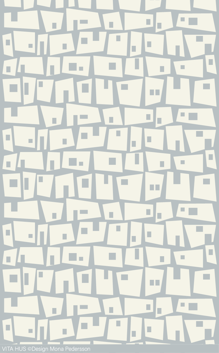 En tyglängd som visar den mönstertryckta tygbredden.